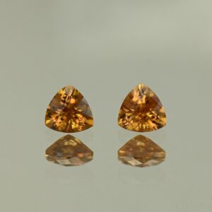 YellowOrangeZircon ch trill pair 5.0mm 1.42cts N zn4153