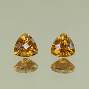 YellowOrangeZircon ch trill pair 5.5mm 1.77cts N zn7889