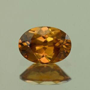 YellowOrangeZircon oval 7.0x5.0mm 1.07cts N zn3268