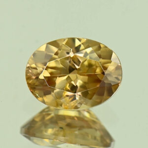 YellowOrangeZircon oval 8.0x6.0mm 1.93cts N zn8345 SOLD