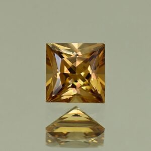 YellowOrangeZircon princess 5.0mm 0.96cts N zn7891