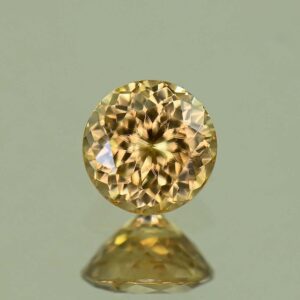 YellowOrangeZircon round 5.0mm 0.76cts N zn3267