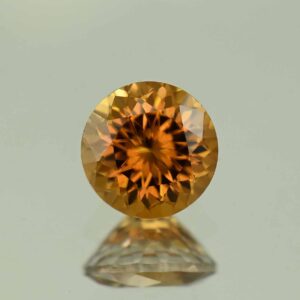 YellowOrangeZircon round 7.0mm 2.15cts N zn7530