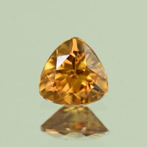 YellowOrangeZircon trill 6.3mm 1.25cts N zn7219
