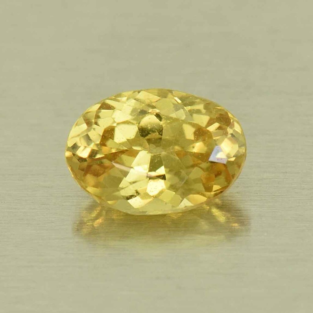 YellowSapphire oval 6.2x4.5mm 0.71cts N sa800