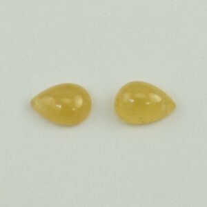 YellowSapphire pear cab pair 9.5x6.9mm 5.30cts N sa192 a scaled 1