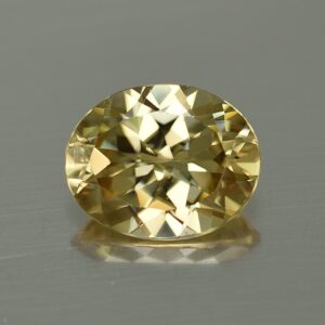 YellowZircon oval 11.0x8.8mm 4.69cts zn663