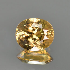 YellowZircon oval 11.0x9.4x5.9mm 5.63cts H zn1147