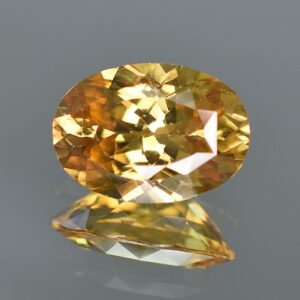 YellowZircon oval 14.4x10.2mm 8.64cts zn169