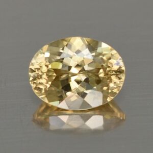 YellowZircon oval 9.1x7.0mm 3.17cts zn3742