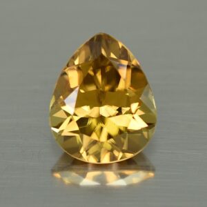 YellowZircon pear 11.0x9.0mm 5.27cts zn3734