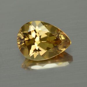 YellowZircon pear 11.5x8.5mm 4.87cts zn3730