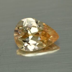 YellowZircon pear 12.1x9.0mm 4.48cts zn3732