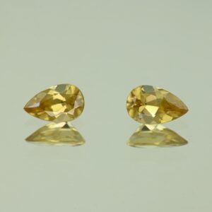 YellowZircon pear pair 7.9x4.9mm 2.16cts H zn3792 scaled 1