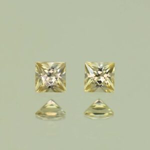 YellowZircon princess pair 3.0mm 0.44cts H zn3827