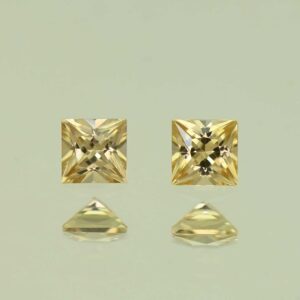 YellowZircon princess pair 3.0mm 0.46cts H zn3828