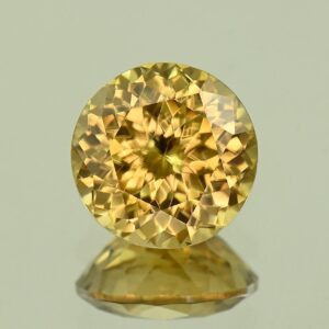 YellowZircon round 10.4mm 6.55cts H zn8102 SOLD