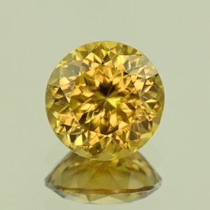 YellowZircon round 10.5mm 6.70cts H zn8103 SOLD