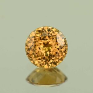 YellowZircon round 6.5mm 1.42cts N zn7637