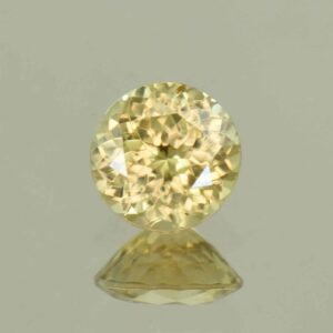 YellowZircon round 7.4mm 2.30cts H zn6646