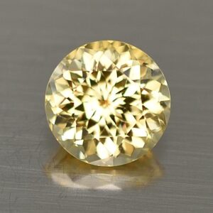 YellowZircon round 7.6mm 2.59cts zn3749