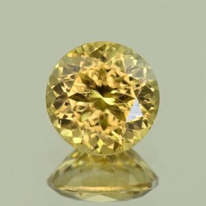 YellowZircon round 9.0mm 4.19cts H zn8098 SOLD