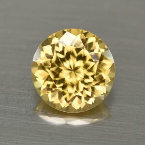 YellowZircon round 9.5mm 4.36cts zn3750 SOLD