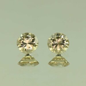 YellowZircon round pair 5.5mm 1.81cts H zn7643