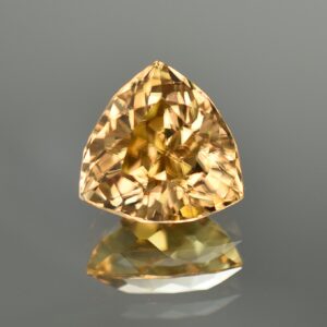 YellowZircon trillion 14.0mm 15.41cts zn591