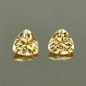 YellowZircon trillion pair 5.0mm 1.39cts zn2669