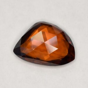 Zircon freeform rose cut 13.4x9.6mm 6.13cts N a zn1619