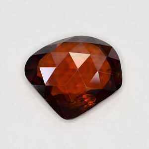 Zircon freeform rose cut 16.7x15.1mm 13.56cts N a zn1625