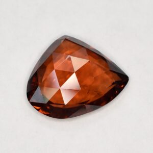 Zircon freeform rose cut 17.4x14.4mm 12.68cts N a zn964