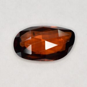 Zircon freeform rose cut 19.2x11.2mm 12.04cts N a zn1624