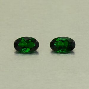 ChromeTourmaline oval pair 5.5x3.5mm 0.49cts N ct706