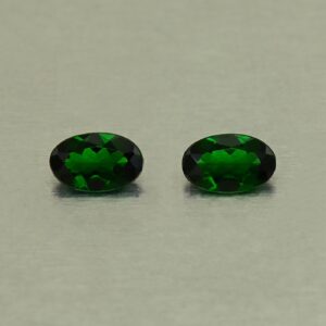 ChromeTourmaline oval pair 5.5x3.5mm 0.49cts N ct707