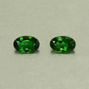ChromeTourmaline oval pair 5.5x3.5mm 0.51cts N ct709