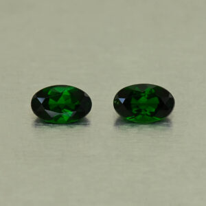ChromeTourmaline oval pair 5.5x3.5mm 0.53cts N ct710