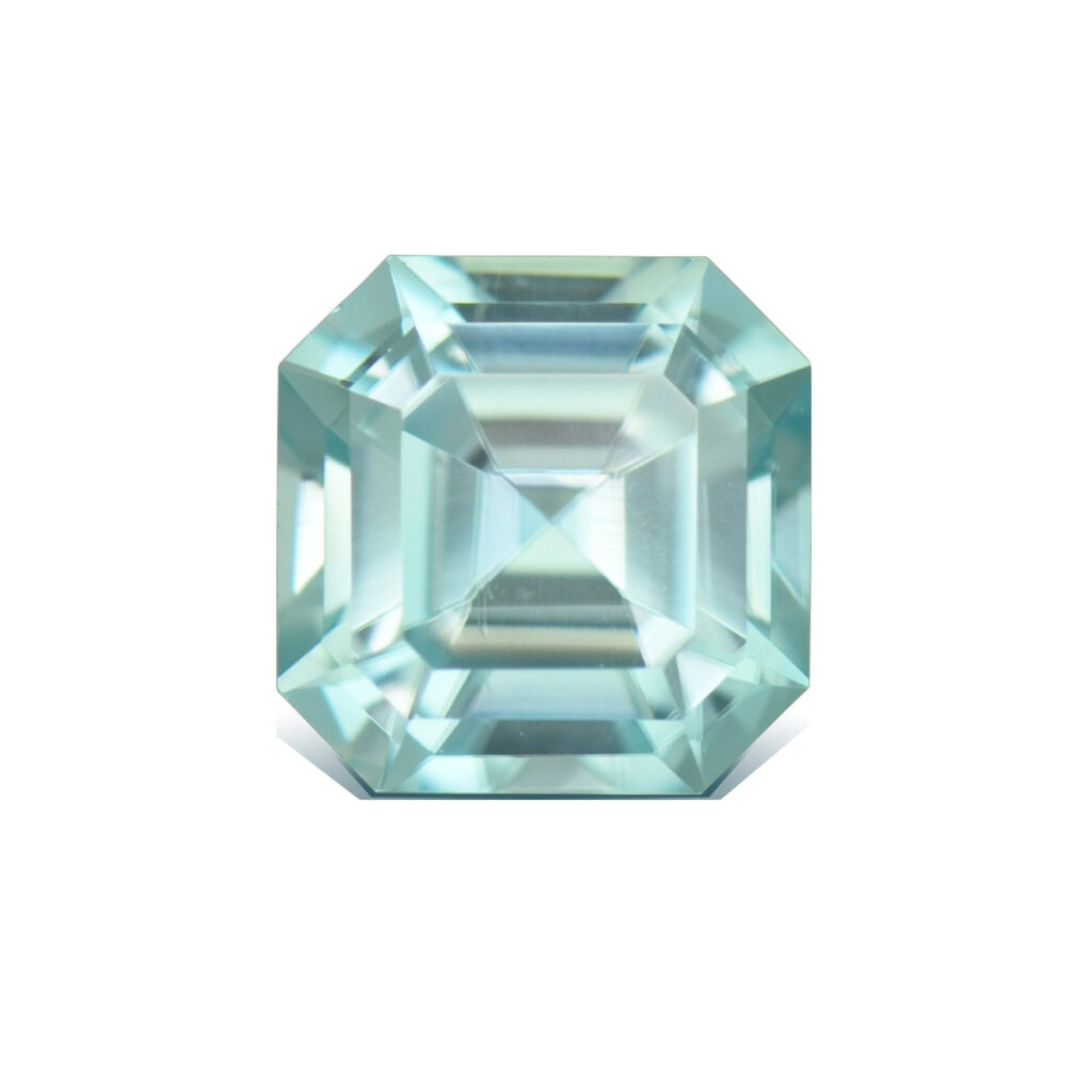 IceBlueZircon sq eme 6.4mm 1.80cts H zn5079 sh