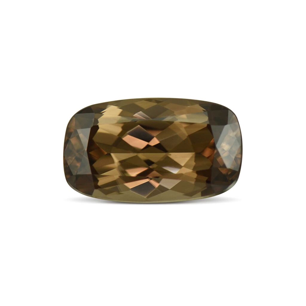 MochaZircon cush 12.3x7.2mm 4.87cts N zn4026 sh