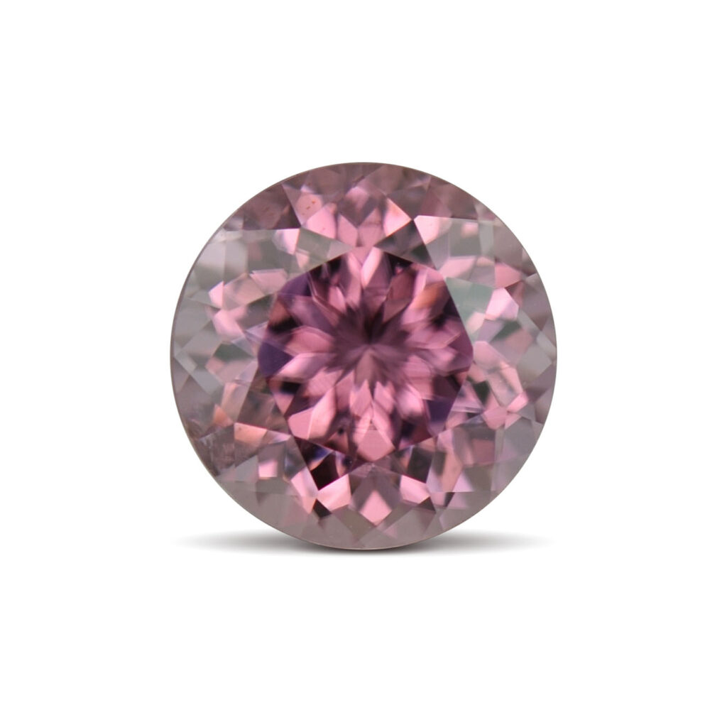 PinkZircon round 6.5mm 1.66cts N zn5203 sh