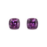 PurpleGarnet sq cush pair 4.0mm 0.76cts N pl491 sh