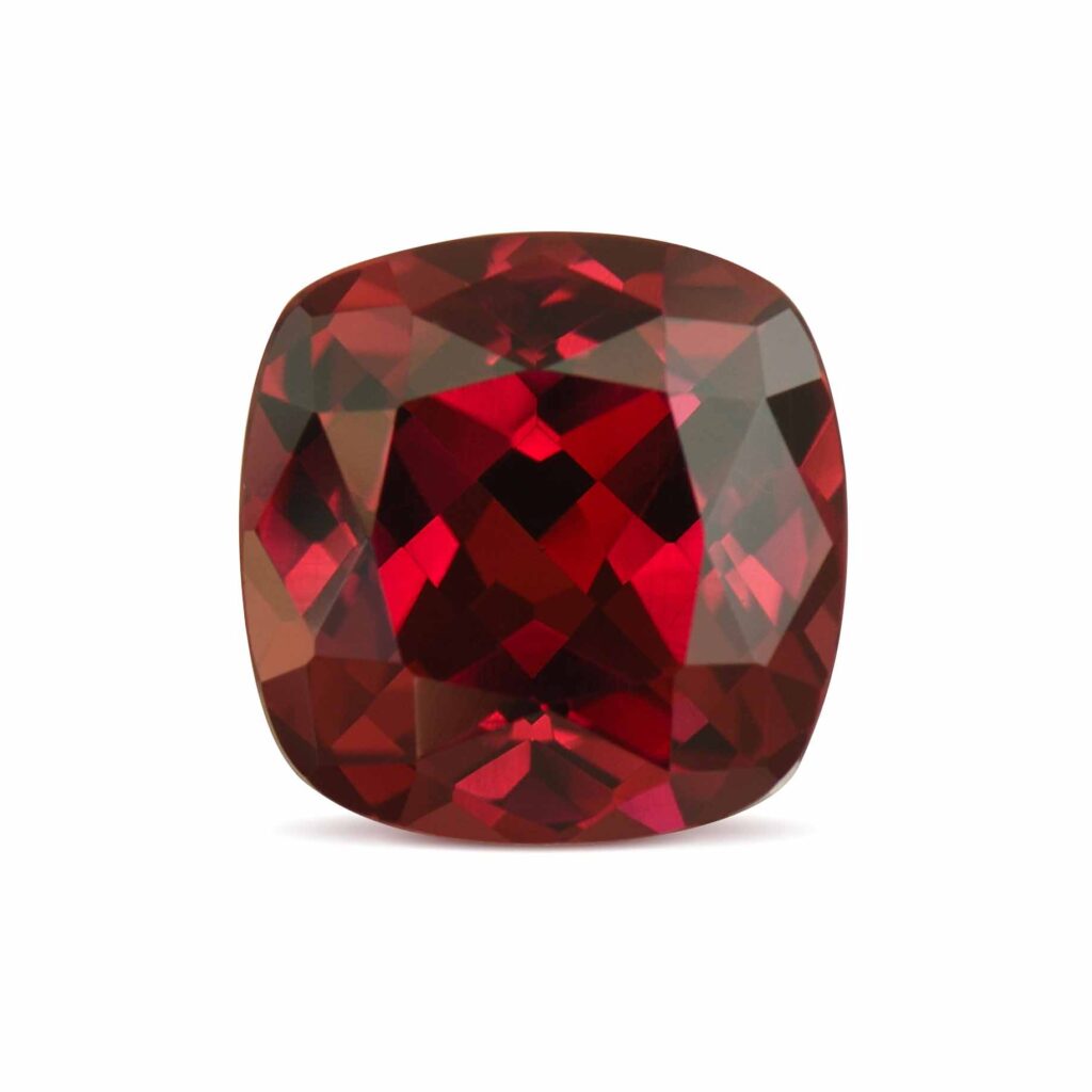 Rhodolite sq cush 10.3mm 5.28cts N rh581 sh