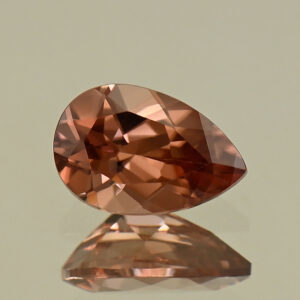 RoseZircon pear 9.1x6.0mm 2.01cts H zn8181