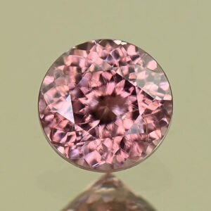 RoseZircon round 5.0mm 0.76cts H zn8186