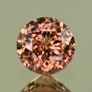 RoseZircon round 5.5mm 0.93cts H zn8188