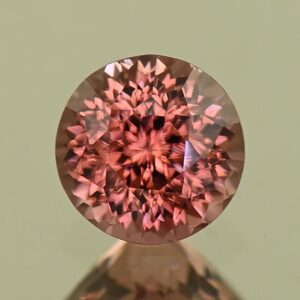 RoseZircon round 6.1mm 1.32cts H zn8192