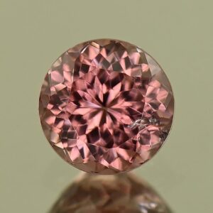 RoseZircon round 6.4mm 1.65cts H zn8194