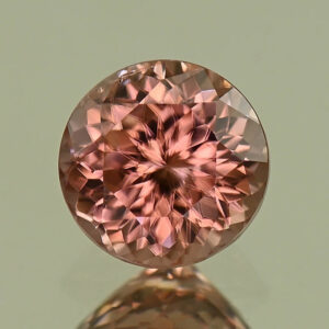 RoseZircon round 6.5mm 1.57cts H zn8196