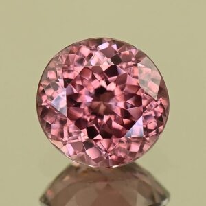 RoseZircon round 7.6mm 2.29cts H zn8161